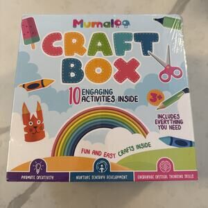 Craft Box for Kids - 10 Creative Arts and Crafts for Kids Ages 4-8, Fun, No Mess
